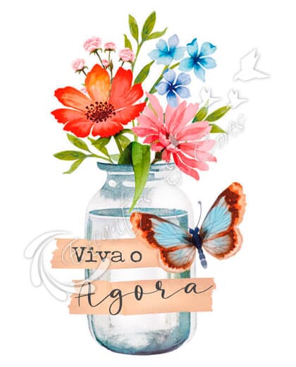 APLIQUE MDF KIT LITOARTE APM8 -1346 COLEÇÃO FLORES DO CAMPO - POTE COM FLORES