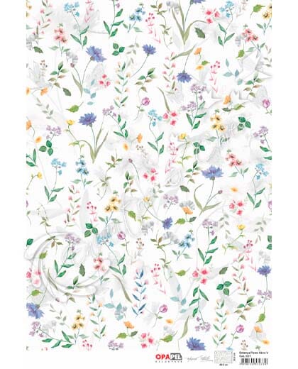 OPAPEL 30X45 - 3331 ESTAMPA FLORES MICRO