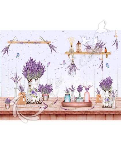 PAPEL DECOUPAGE LITOARTE PDZ-004 LAVANDA
