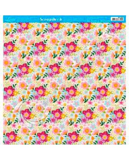 PAPEL SCRAP LITOARTE DUPLA FACE SD-1203 COLEÇÃO DIAS MELHORES