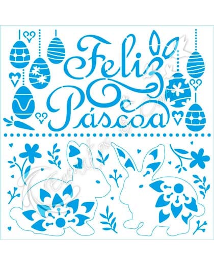 STENCIL LITOARTE STXX-264 FELIZ PÁSCOA