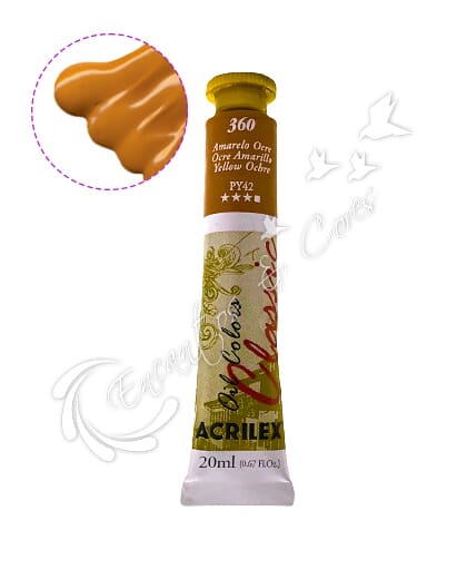 TINTA OLEO ACRILEX AMARELO OCRE