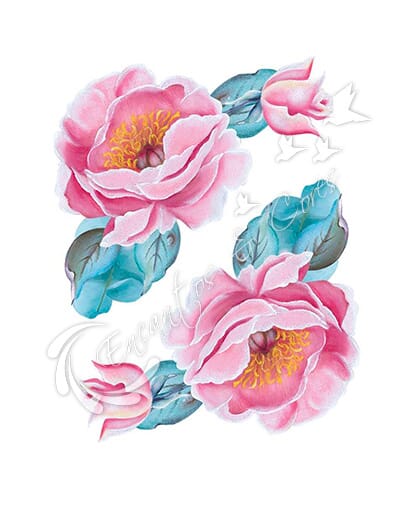 APLIQUE EM MDF KIT LITOARTE APM4-464 FLORES
