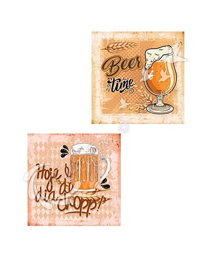 APLIQUE EM MDF KIT LITOARTE APM4-466 BEER CHOPP