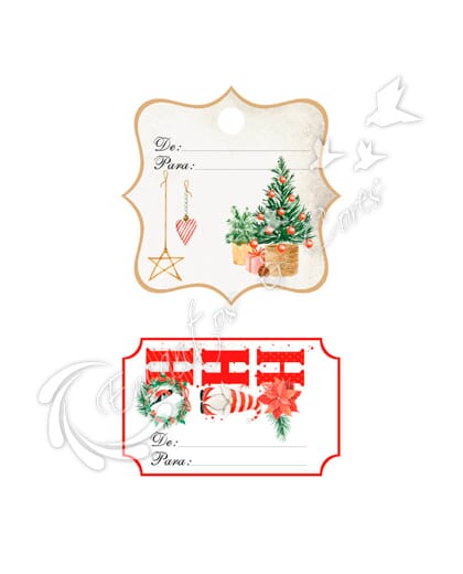 APLIQUE EM MDF KIT LITOARTE APMN4-035 COLEÇÃO MEU NATAL
