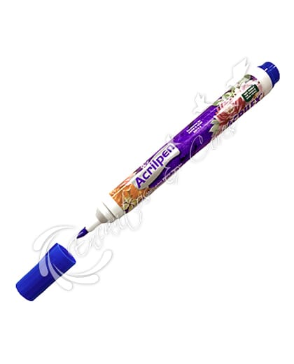 CANETA ACRILEX ACRILPEN AZUL TURQUESA