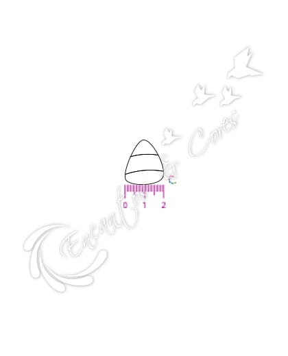 CARIMBO ENCANTOS E CORES BASE ACRILICO BALA HALLOWEEN P-47