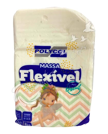 MASSA FLEXÍVEL PARA BISCUIT POLYCOL NATURAL