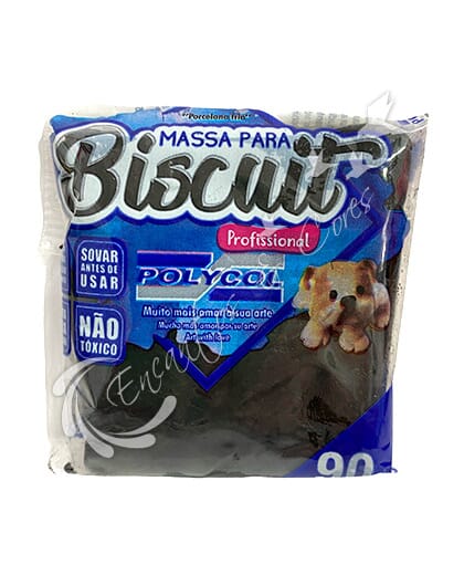 MASSA PARA BISCUIT POLYCOL PRETO