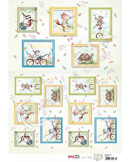 OPAPEL 30X45 - 3075 ESTAMPARIA INFANTIL ZOO I
