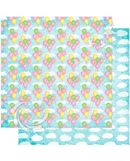 PAPEL SCRAPBOOK LITOARTE DUPLA FACE SD-1039 ESTAMPARIA BALÃO