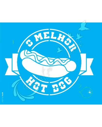 STENCIL 20X25 OPA 3403 CULINARIA HOT DOG