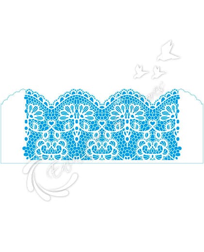 STENCIL LITOARTE STGE1-001 RENDA