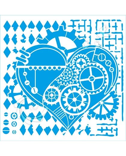 STENCIL LITOARTE STXX-238 STEAM PUNK