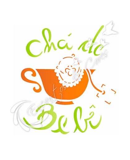 STENCIL OPA CHÁ DE BEBE (OPA 1823)