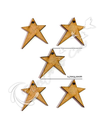 TAG MDF ESTRELA COUNTRY 5 UN 3mm ECM086