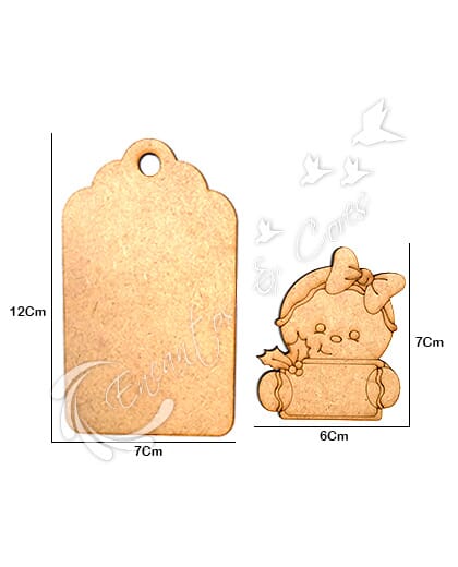 TAG MDF GINGER P 2 UN 3mm ECM084
