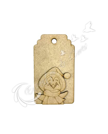 TAG MDF PINGUIM P 2 UN 3mm ECM075