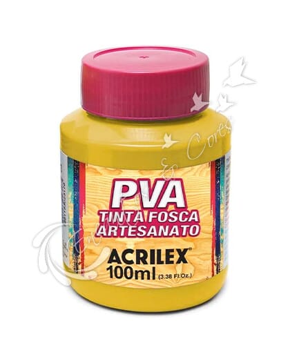 TINTA ACRILEX PVA FOSCA ARTESANATO 505 AMARELO OURO