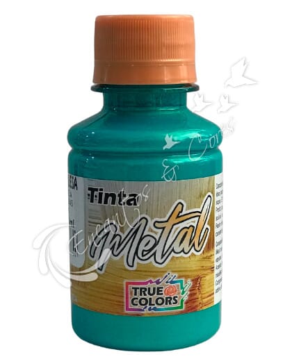 TINTA PVA METAL TRUE COLORS AZUL TURQUESA