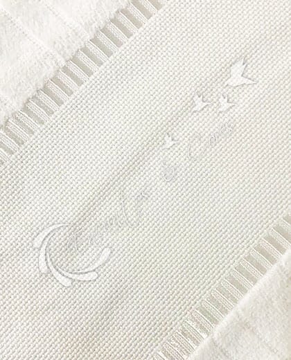 TOALHA DÖHLER BANHO VELOUR BRANCA COM ETAMINE