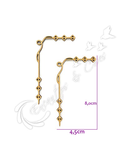 APLIQUE EM MDF CANTONEIRA ECM235