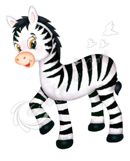APLIQUE EM MDF LITOARTE APM8-0816 ZEBRA