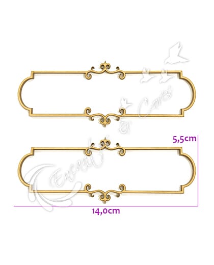 APLIQUE EM MDF MOLDURA ARABESCO ECM227