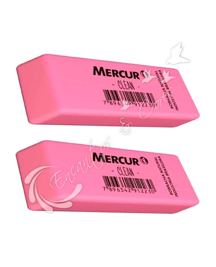 BORRACHA MERCUR CLEAN 2UN ROSA