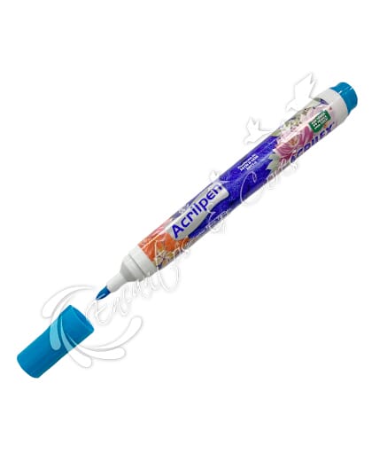 CANETA ACRILEX ACRILPEN AZUL CELESTE