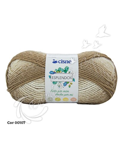 LÃ CISNE COATS ESPLENDOR COR 00107
