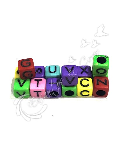 MIÇANGAS QUADRADA ALFABETO COLORIDO 20GR