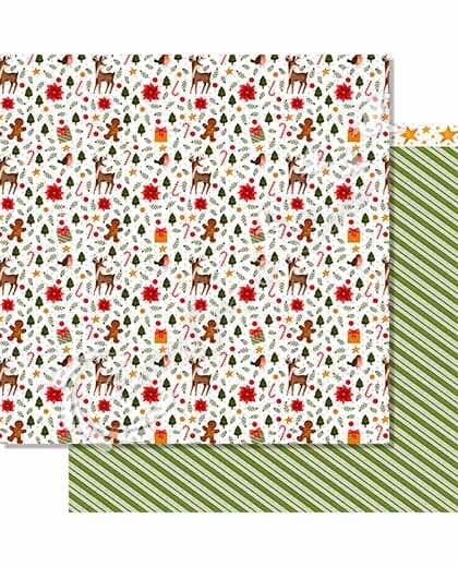 PAPEL SCRAP LITOARTE DUPLA FACE SDN-151 COLECAO NATAL FELIZ