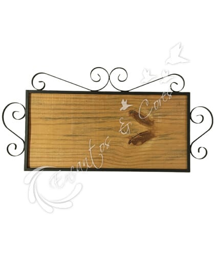 QUADRO RUSTICO COM MOLDURA DE FERRO