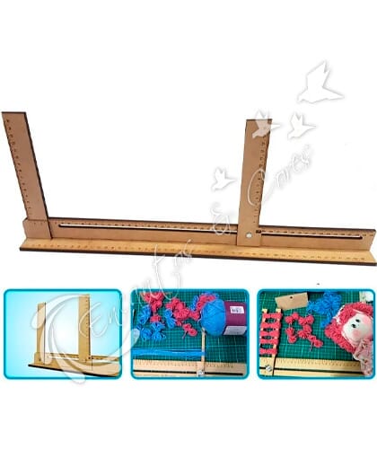 RÉGUA PARA CABELO DE BONECA MDF 50 CM