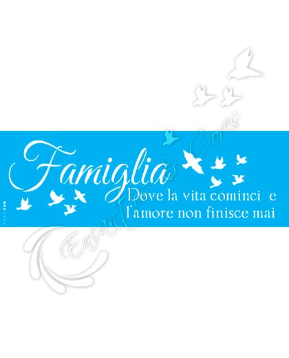STENCIL 10X30 OPA 3194 FAMIGLIA