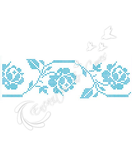 STENCIL LITOARTE STAG-027 PONTO CRUZ