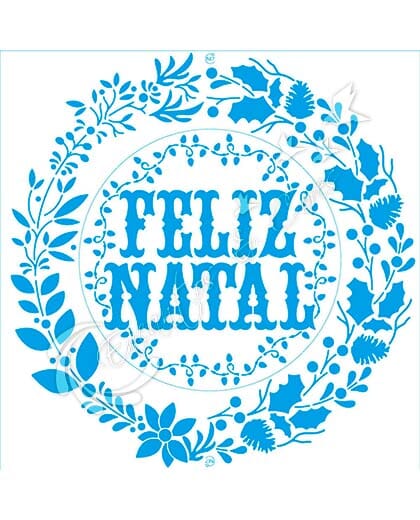 STENCIL LITOARTE STQGN-002 COLECAO NATAL BOHO GUIRLANDA