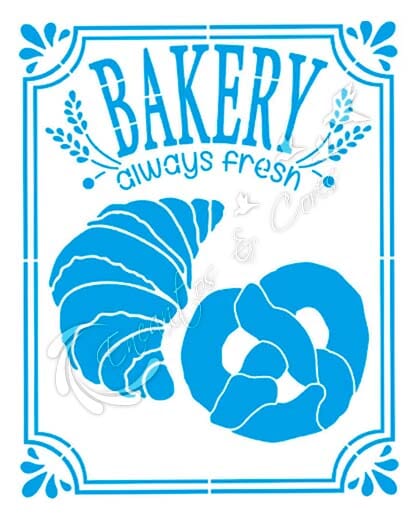 STENCIL LITOARTE STR-290 BAKERY ALWAYS FRESH