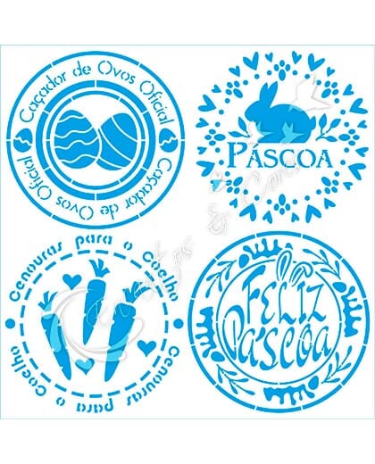 STENCIL LITOARTE STXX-231 SELOS DE PÁSCOA