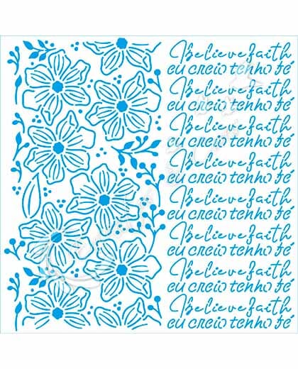 STENCIL LITOARTE STXX-267 MEU DEVOCIONAL FLORES