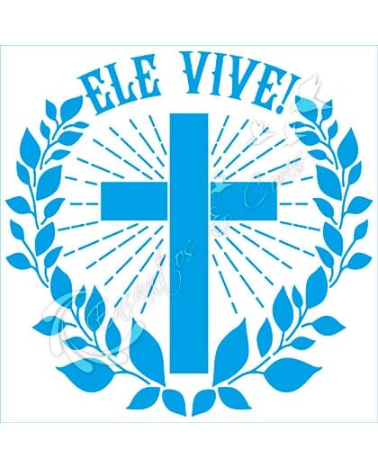 STENCIL LITOARTE STXX-295 PASCOA ELE VIVE