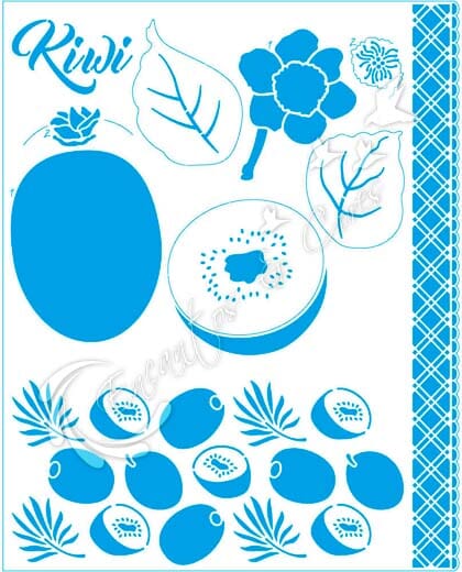 STENCIL LT STR-238 KIWI