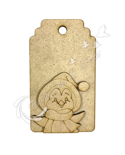 TAG MDF PINGUIM G 2 UN 3mm ECM076