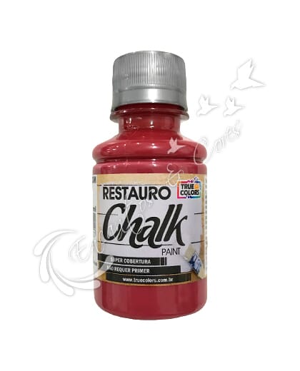 TINTA DE RESTAURO CHALK TRUE COLORS INTENSE VERMELHO URUCUM