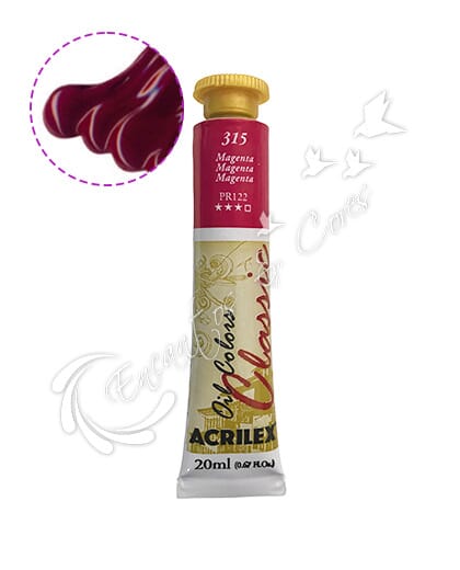 TINTA OLEO ACRILEX MAGENTA 315