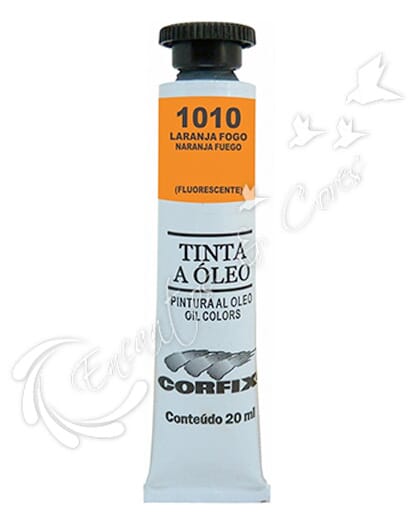 TINTA OLEO CORFIX FLUORESCENTE LARANJA FOGO 1010