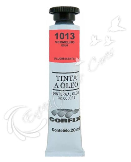 TINTA OLEO CORFIX FLUORESCENTE VERMELHO 1013