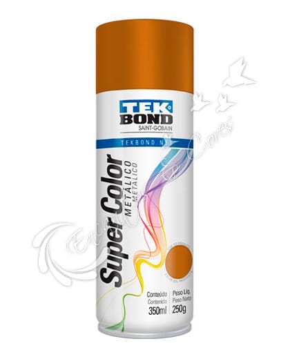 TINTA SPRAY TEK BOND SUPER COLOR METALICO OURO