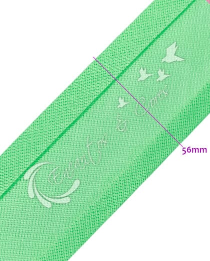 VIÉS DESTAQUE 56MM LARGO REF.9000 LISO COR-27 VERDE CANDY